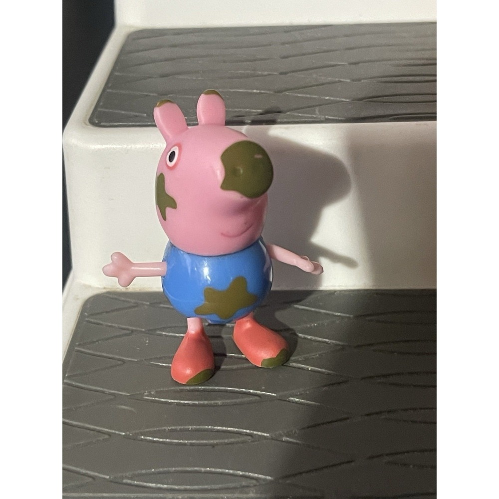 PEPPA PIG FIGURE GEORGE Pig in MUDDY PUDDLES BLUE